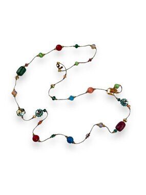 Premier Designs Paradise Found Multicolor Beaded Necklace 32"